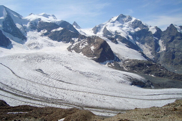 Bellavista,  Crast' Agüzza, Isla Pers, Persgletscher, Piz Bernina