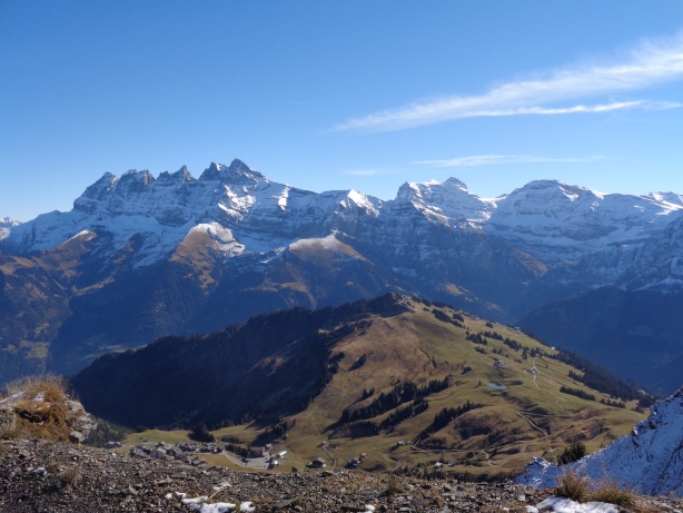 Dents du Midi (3257m), Tour Sallière (3220m), Mont Ruan (3057m)