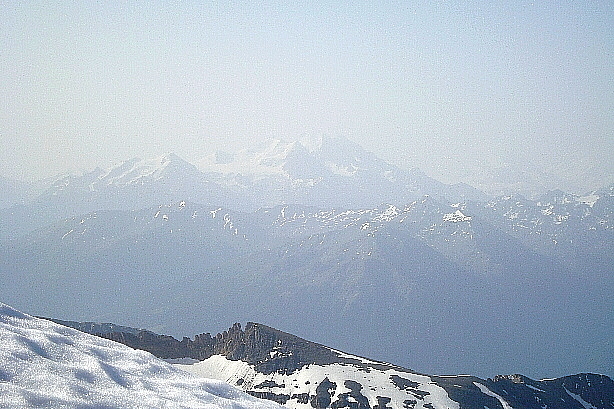 Balfrin (3795m), Mischabel - Dom (4545m), Nadelhorn, Lenzspitze
