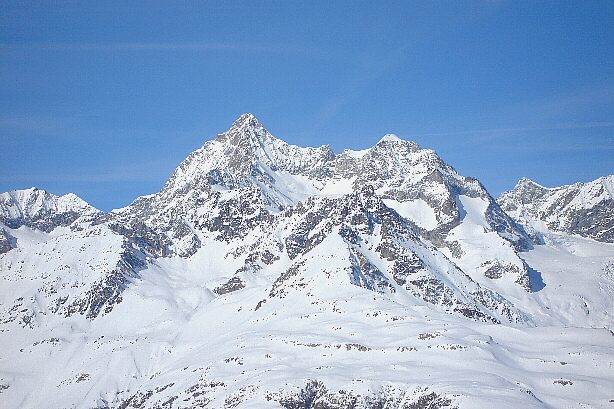 Obergabelhorn (4062m) und Wellenkuppe (3903m)