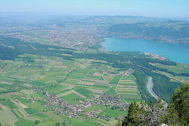 Reutigen, Thun, Lake Thun and Kander (the creek)