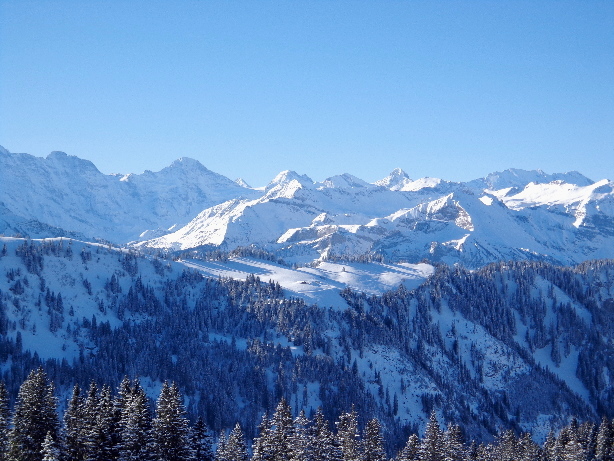Lauterbrunnen Breithorn, Schwalmere, Bietschhorn, Blüemlisalp