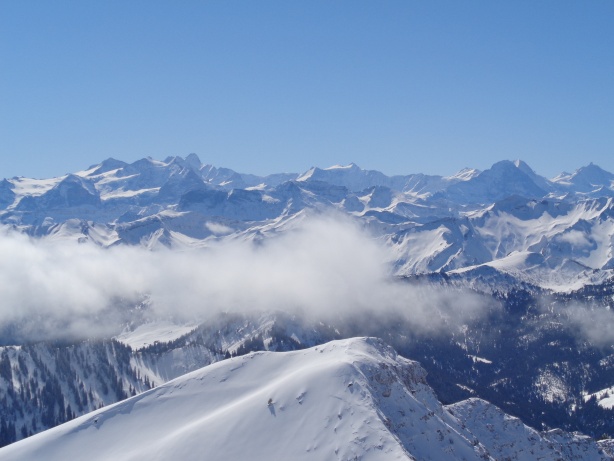 Lauteraarhorn, Schreckhorn, Walcherhorn, Eiger, Mönch, Jungfrau