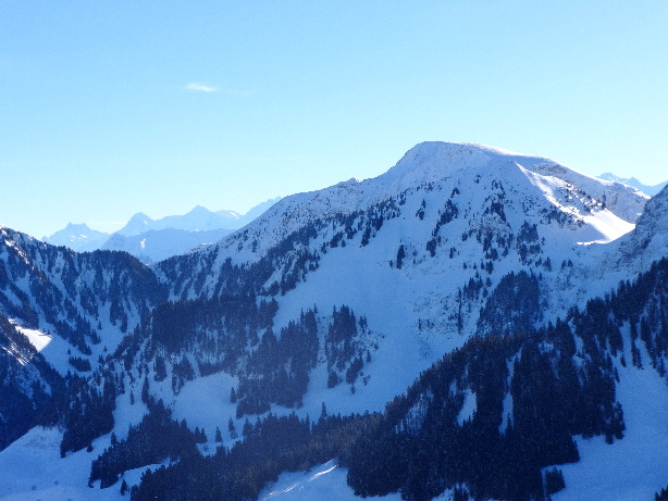 Schreckhorn (4078m), Eiger (3970m), Mönch (4107m), Widdergalm (2174m)