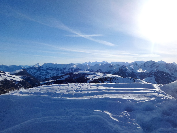 Blick vom Gipfel nach Osten