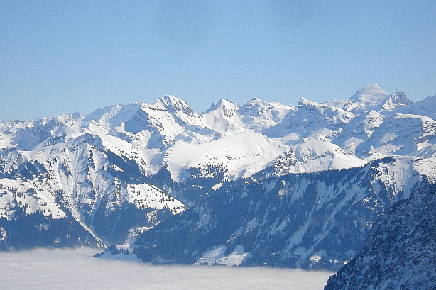 Tödi, Hanen, Schlossberg, Gross Spannort, Titlis