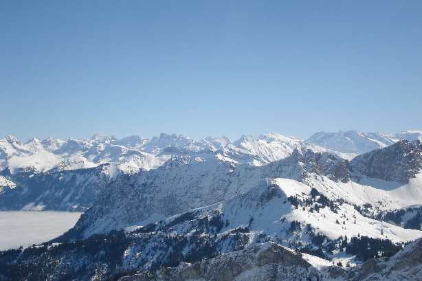Schlossberg, Gross Spannort, Titlis, Sustenhorn, Gwächtenhorn