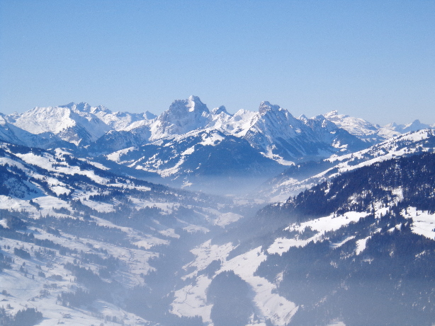 Le Rubli (2285m), Gummfluh (2458m), Pic Chaussy (2351m)