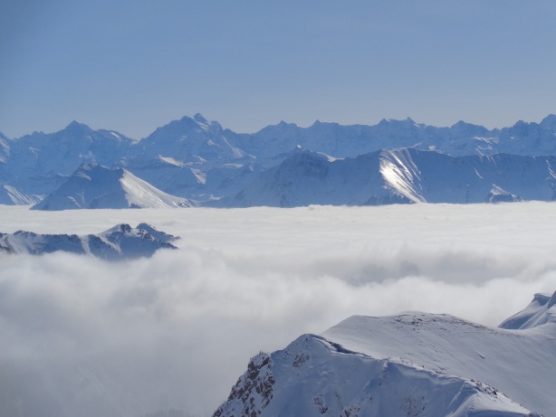Niesen, Niesenkette, Mönch, Jungfrau, Äbeni Flue, Grosshorn