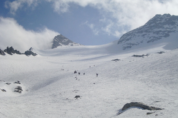 Hohmattugletscher, Breithornpass (3347m)