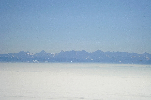 Wetterhorn, Bärglistock, Finsteraarhorn, Eiger, Mönch, Jungfrau