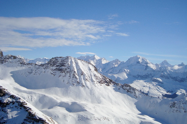 Wyssi Flue, Blüemlisalp, Fründenhorn, Doldenhorn, Bietschhorn