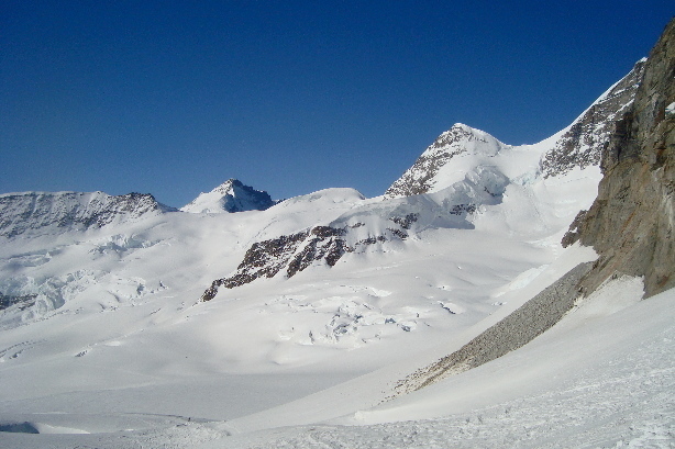 Kranzberg (3738m), Gletscherhorn (3983m) Louwihorn (3773m), Rottalhorn (3969m)