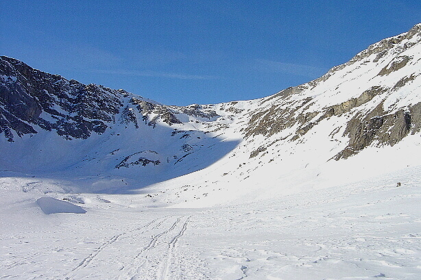 Die Aufstiegsroute zum Ammertenspitz