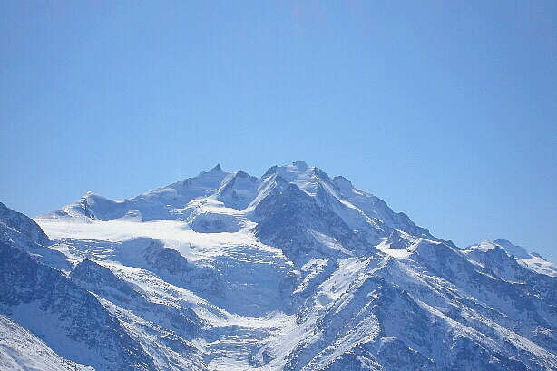 Mischabel - Dom (4545m), Lenzspitze (4294m), Nadelhorn (4327m), Ulrichshorn (3925m)