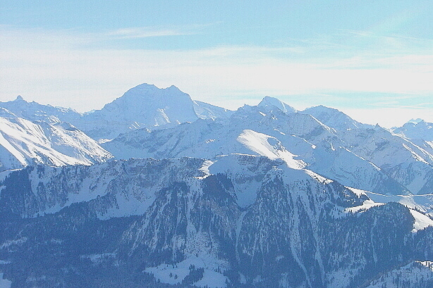 Balmhorn (3699m), Altels (3624m), Rinderhorn (3448m), Turnen (2079m)