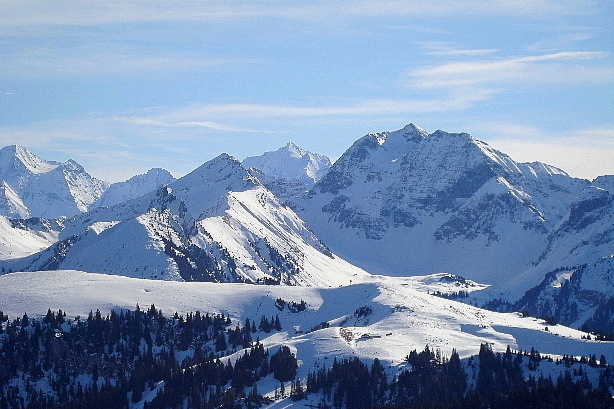 Blüemlisalp, Fründenhorn, Gurbsgrat, Cheibehorn, Doldenhorn, Männliflue