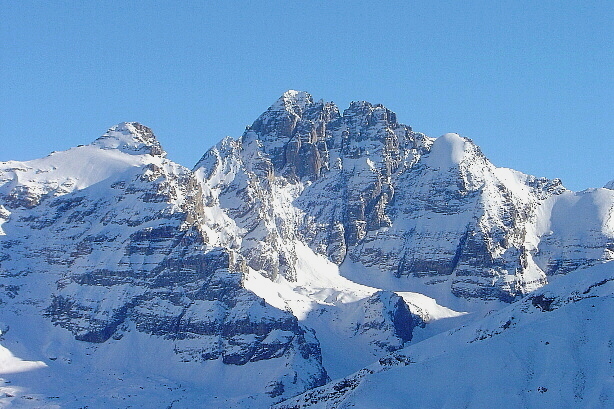 Bütlasse (3193m) und Gspaltenhorn (3436m)