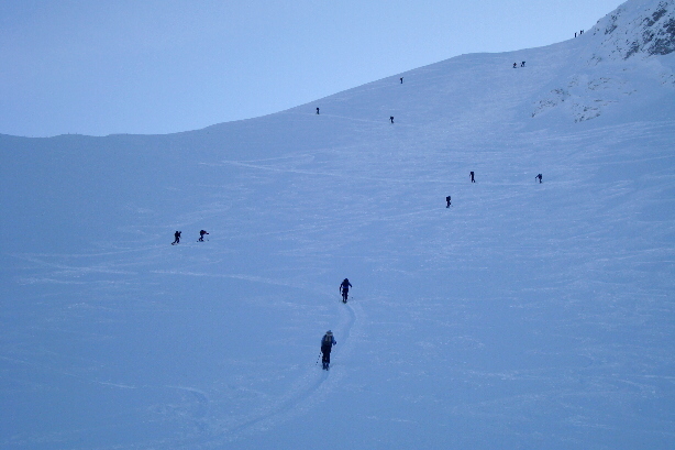 Noch 15 Minuten bis zum Gipfel