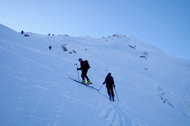 Noch 5 Minuten bis zum Gipfel