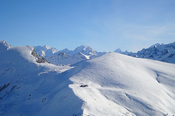 Blüemlisalp, Doldenhorn, Undere Wannespitz, Bunderspitz, Bietschhorn