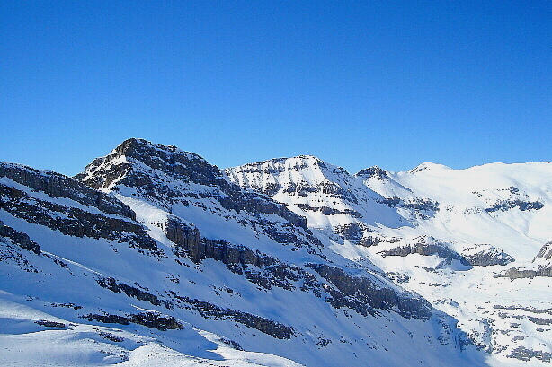 Schwarzhorn (3105m), Schneehorn (3178m), Wildstrubel (3243m)