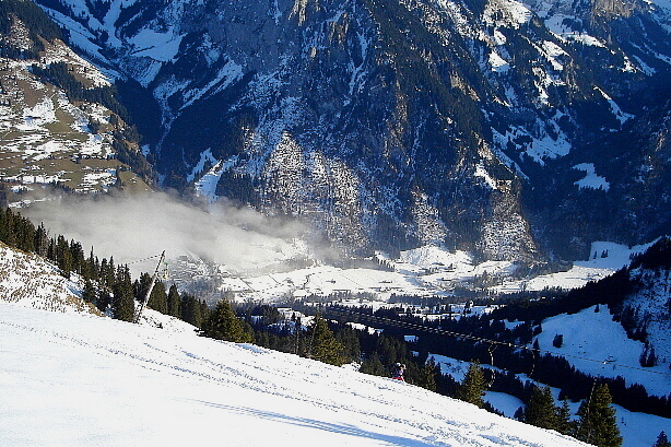 Blick hinunter ins Kiental