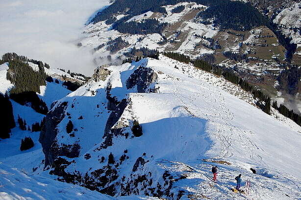 Blick zum Skidepot