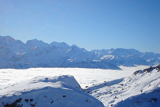 Doldenhorn, Altels, Balmhorn, Rinderhorn, Schwalmere, Wildstrubel