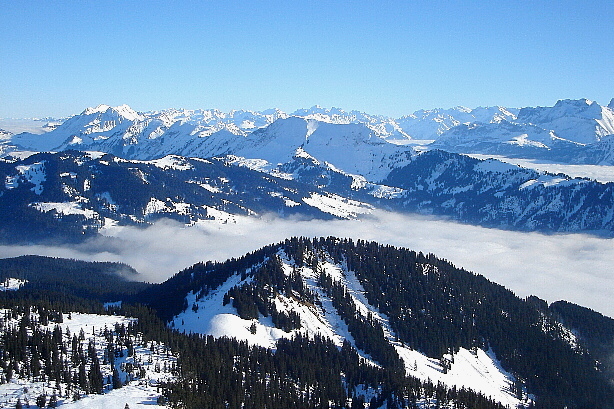 Höch Gumme, Ruchstock, Uri Rotstock, Huetstock, Rotsandnollen