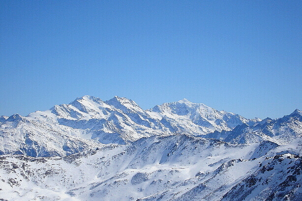 Fletschhorn (3996m), Lagginhorn (4010m), Weissmies (4017m)