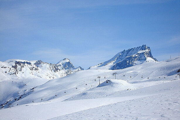 Allalinhorn (4027m) und Rimpfischhorn (4199m)