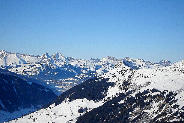 Dent de Folliéran, Dent de Brenleire, Dent de Ruth, Dent de Savigny, Wandflue
