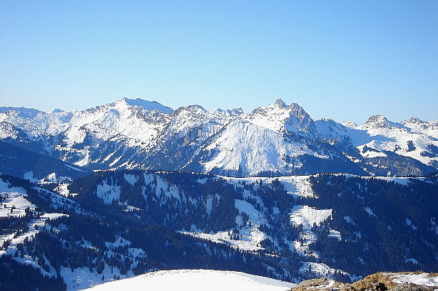 Wittenberghorn / Rochers de Clé (2350m), Gummfluh (2458m)