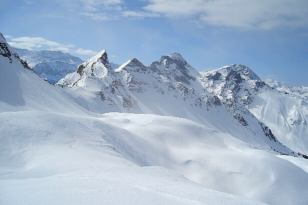 Wyssi Flue, Drümännler, Landvogtehore, Gsür, Türmlihore, Albristhorn