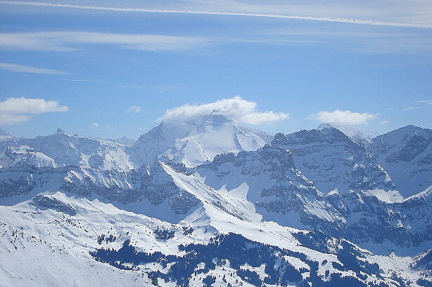 Hockenhorn (3293m), Balmhorn (3699m), Altels (3624m), Lohner (3049m)