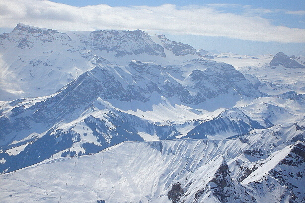 Wildstrubel, Troneggrat, Fitzer, Rotstock, Glacier de la Plaine Morte
