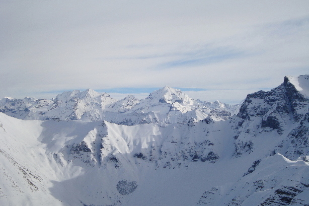 Blüemlisalp (3660m), Fründenhorn (3369m) und Doldenhorn (3638m)
