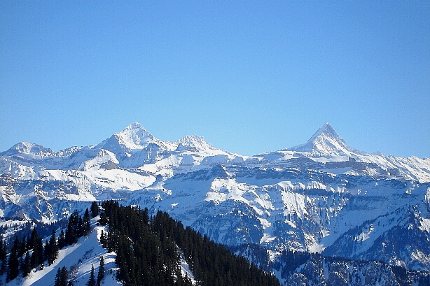 Wellhorn, Wetterhorn, Bärglistock, Winteregg, Schreckhorn