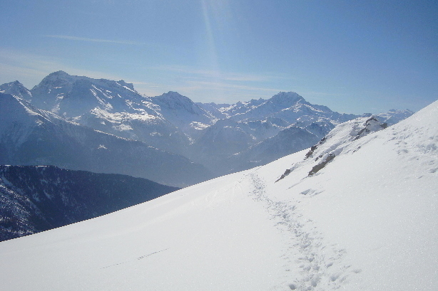 Monte Leone (3553m), Hübschhorn (3192m), Fletschhorn (3996m)