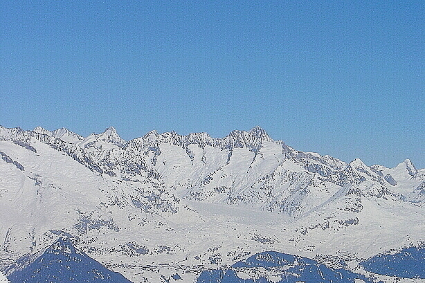 Grosser Aletschgletscher, Wannenhorn (3906m), Finsteraarhorn (4272m)