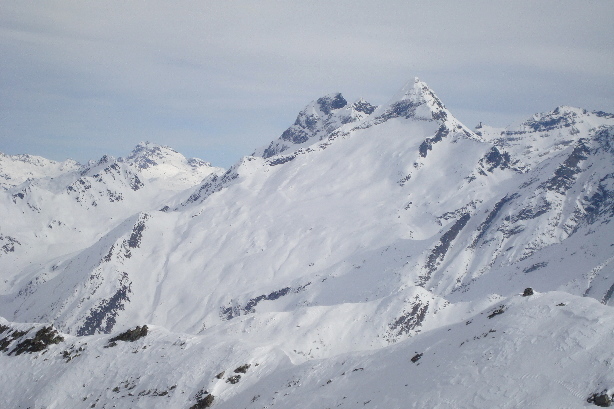 Bortelhorn (3194m), Helsenhorn (3272m)
