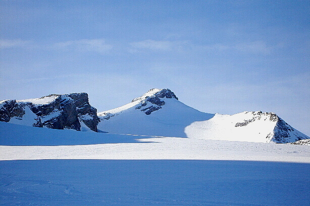Blick vom Tungelgletscher zum Vorgipfel