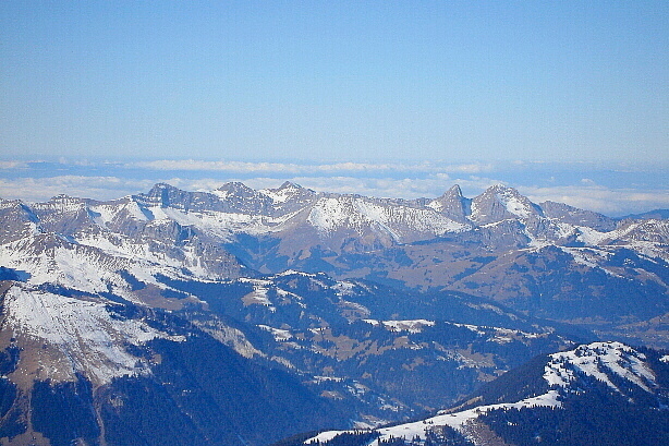 Vanil Carré, Pointe de Paray, Vanil Noir, Dent de Folliéran, Dent de Brenleire