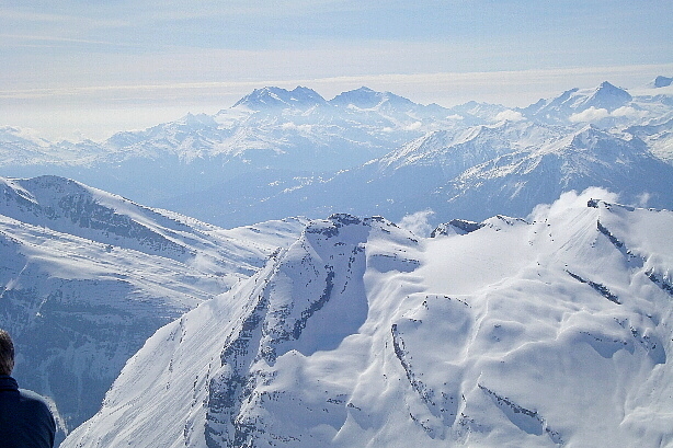 Fletschhorn, Lagginhorn, Weissmies - im Vordergrund Lämmerenhorn