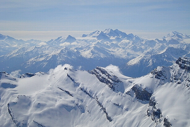 Balfrin, Signalhorn, Ginalshorn, Mischabel, Monte Rosa