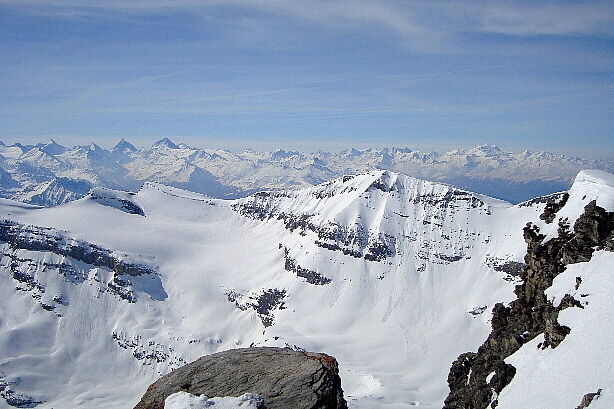 Dents de Bertol, Dent de Perroc, Pigne d'Arolla, La Ruinette, Schneehorn
