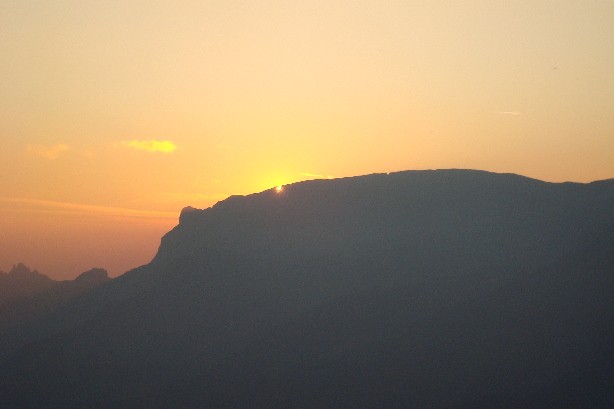 Sonnenuntergang von der Glecksteinhütte