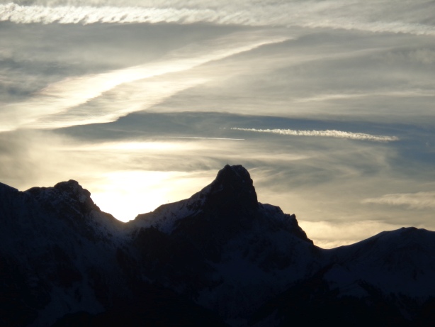 Stockhorn (2190m) aufgenommen von Heiligenschwendi Halten
