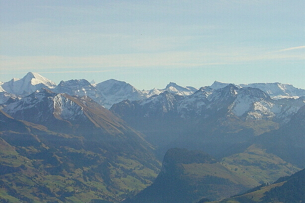 Rinderhorn (3448m), Steghorn (3146m), Wildstrubel (3244m)
